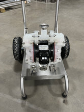 0-14 GPM air driven Diaphragm pump with Santoprene membranes on a portable cart